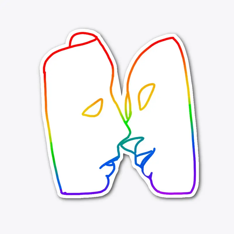 Pride Kissing Theater Masks